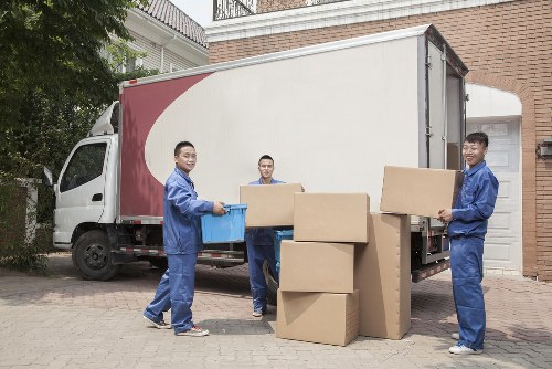 Removal company team helping with a house move in Cowley