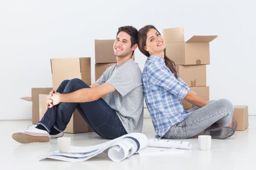Local removals service handling boxes and furniture in Cowley