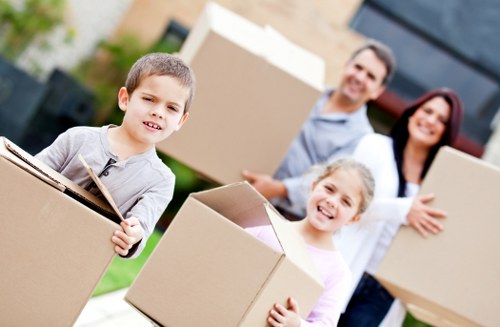 Cowley removals team preparing items for safe transport