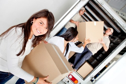Cowley office removals team handling furniture and equipment during relocation