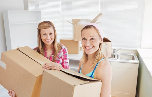 Retail and industrial moving setup for a commercial move in Cowley